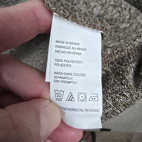 Van Heusen Mens 1/4 Zip Pullover Sweater XXL Polyester Made In Kenya - Picture 4 of 6